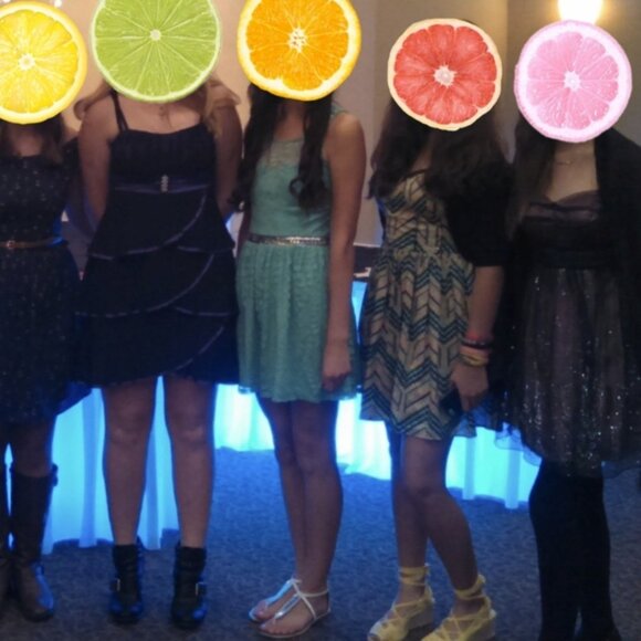 Mint Green Leaf Dress w/ Sparkly Belt and Cutouts SMALL - Picture 7 of 7